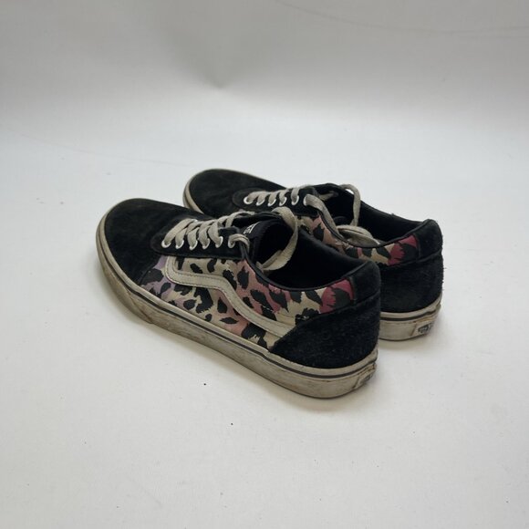 Vans Old Skool Pink Purple Leopard Camo Skater Shoe Low Top Size 4.5 Missy Teen - Picture 2 of 16